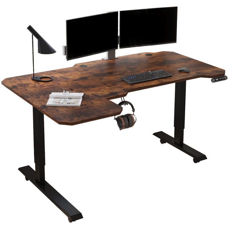 Height adjustable desk 2024 l shape